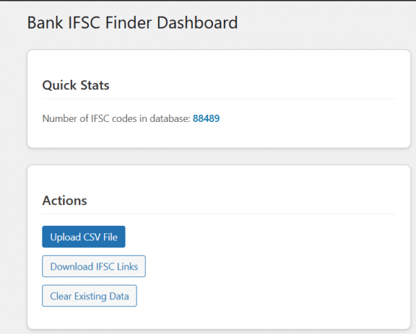 Bank IFSC Finder WordPress Plugin - Image 2